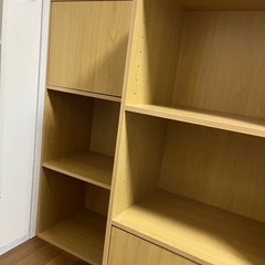 家具 収納家具 木の収納棚 カラーボックスの画像