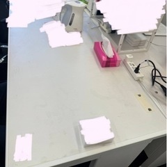 事務机 キャビネット 椅子 セット 大量 パーテーションの画像