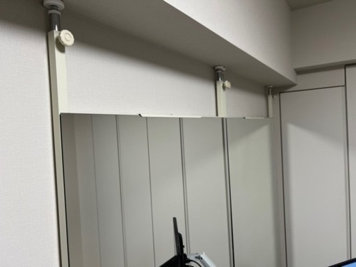 突っ張りミラー　全身姿見180cm×80cm