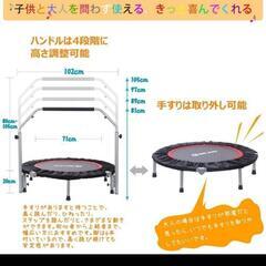 BCAN トランポリン　補助手すり付き(マット付き)の画像
