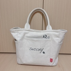 スヌーピー　トートバッグ　保冷保温　通勤の画像