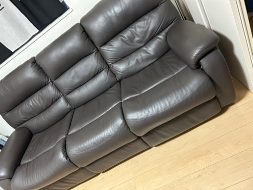 ニトリ　3人掛け　電動リクライニングソファ