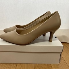 【未使用】パンプス ベージュ opaque.clip 25,0cmの画像