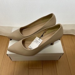 【未使用】パンプス ベージュ opaque.clip 25,0cmの画像