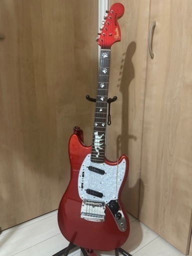 エレキギター　FenderJapan Classic70s MustangMH CandyAppleRed 
SeymourDuncan