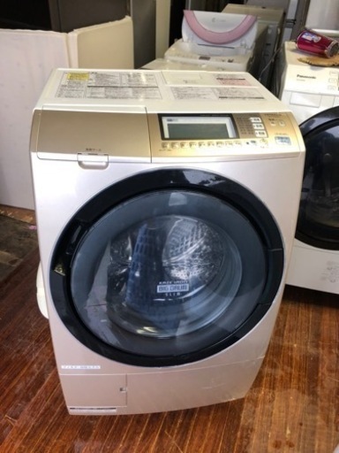 北九州市内配送無料　保証付き　日立 HITACHI BD-S7400R-N [ななめ型ドラム式洗濯乾燥機（9kg） 右開き・シャンパン
