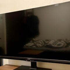 シャープ - AQUOS 4T-C40AJ1／4K HDR／Android TV／40V型 液晶テレビ（純正回転式スタンド＋モニター台）の画像