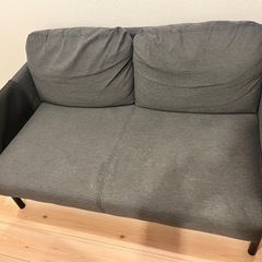 ソファ2人掛け　グレー