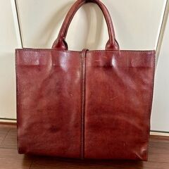 genten(ゲンテン）風味のある本革バッグお譲りします！（割引あり）の画像