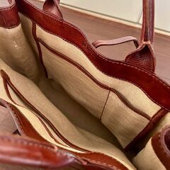 genten(ゲンテン）風味のある本革バッグお譲りします！（割引あり）の画像