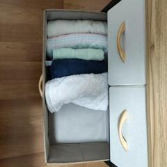 タンス 山善 ファブリックチェスト3段の画像