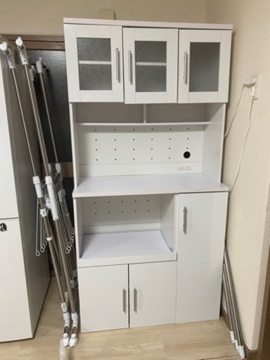 【受渡決定】食器棚 、レンジ台