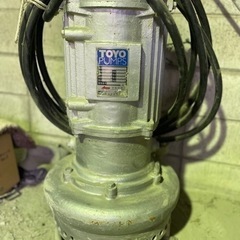 TOYO水中ポンプ　200V 大型の画像