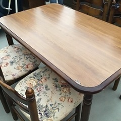 カリモク ダイニング5点セット レトロ家具 オールドカリモク家具 ダイニングセットの画像