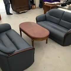 maruni マルニ 応接セット 状態良好品❗️2人掛けソファ×2 木製センター