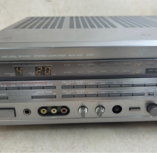 k210620 YAMAHA ヤマハ AVX-100 ステレオ＆サランドアンプ CORPORATION 100V 180W E023058R 通電確認済 現状品 中古品