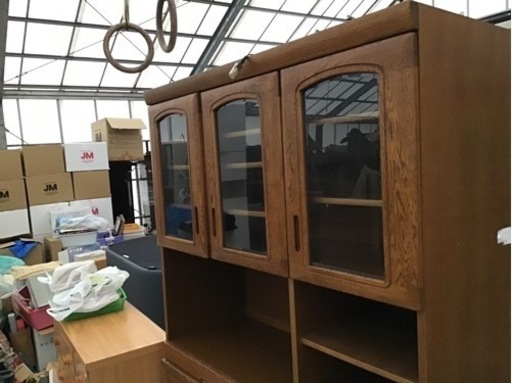 浜本工芸 食器棚 キッチンボード 120cm×50cm×高さ195cm