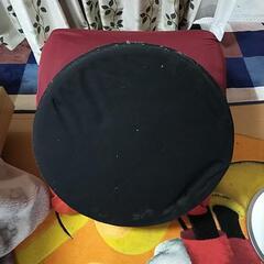 回転式  一人掛けチェア  赤色の画像