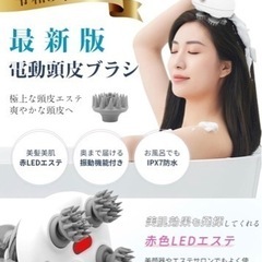 【美品】赤色LED付・防水電動頭皮ブラシの画像