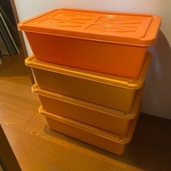 押入れ収納ケース、クローゼット収納　ビュートケース