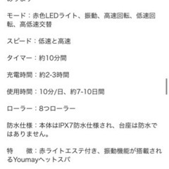 【美品】赤色LED付・防水電動頭皮ブラシの画像