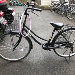 　黒　自転車　26インチ