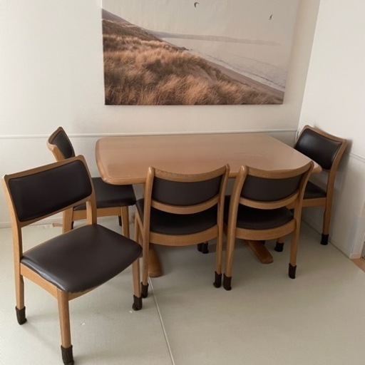 シラカワ　ダイニングセット　5人用