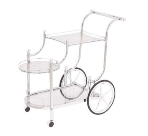 バーカート　キッチンワゴン　シルバー　ビンテージ