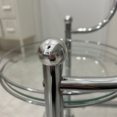 バーカート　キッチンワゴン　シルバー　ビンテージの画像