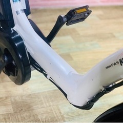 ①6059子供乗せ電動アシスト自転車3人乗りYAMAHA 20インチ良好バッテリーの画像