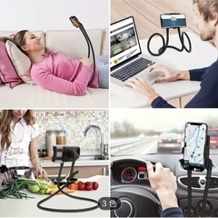 多機能ベッドサイド怠惰な首吊り携帯電話ホルダースタンド Iphone、Xiaomi、Samsung 電話用の画像