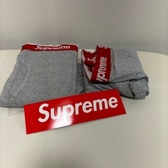 supreme ボクサーパンツ XXL 2枚セット  グレー
