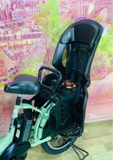   ②6068子供乗せ電動アシスト自転車ブリヂストン20インチ良好バッテリー