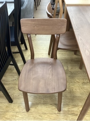KC-7【新入荷　アウトレット】新城家具　コットン　ダイニング5点セット　ブラウン