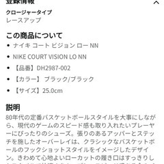 [ナイキ] コート ビジョン ロー NN COURT VISION LO NN ブラック/ブラック DH2987-002 日本国内正規品の画像