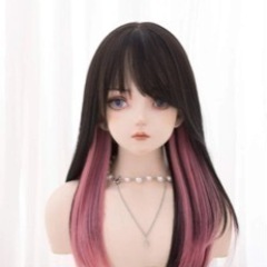 インナーカラーのヘアウィッグの画像