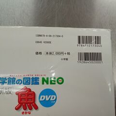 取引完了　５００円　中古 小学館の図鑑NEO　魚　DVD付　（投稿記事の内容に目を通していただき、ご理解、ご了承いただいてからお問い合わせください。）の画像