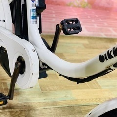 ③6011子供乗せ電動アシスト自転車ブリヂストン20インチ良好バッテリーの画像