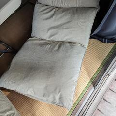 リクライニングチェア　オットマン付きの画像