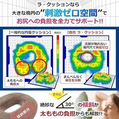 【整骨院の院長推薦】 円座クッション 高反発 ドーナツクッション ラ・クッション グレーの画像