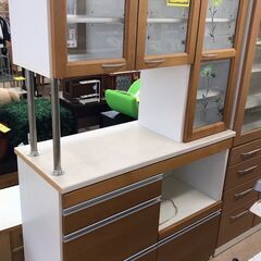 【404】食器棚（2枚扉）幅116.5cm×奥行41cm×高さ195cm