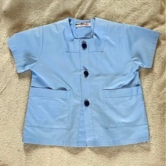 登園　制服　スモック　水色　佐織保育園