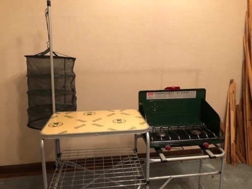 Coleman コンパクト　キッチンテーブル　パワーハウス2バーナー　セット