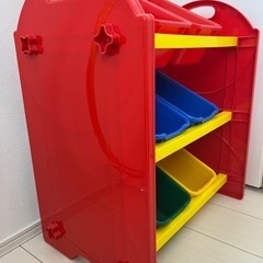 家具 収納家具 おもちゃ箱　おもちゃラックの画像