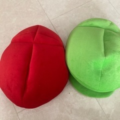 ユニバ☆マリオ、ルイージ帽子セットの画像