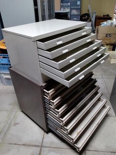 12段キャビネット 全高1070mm図面ケース