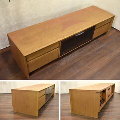 ≪yt1180ジ≫ カリモク家具 ローボード/テレビ台 幅165cm QU5706MH フラップ扉 電源タップ内蔵 TV台/TVボード 60303-04