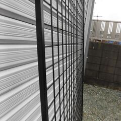 【中古】ワイヤーネット　メッシュパネル　黒　180×90（ラス１）の画像