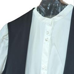 Sサイズ【2回のみ着用】定価27000円以上　アメリヴィンテージCURVE LINE VEST SET SHIRT DRESSの画像