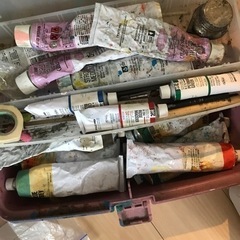 【本日まで】【無料】油絵道具を差し上げます【取りに来てくださる方】